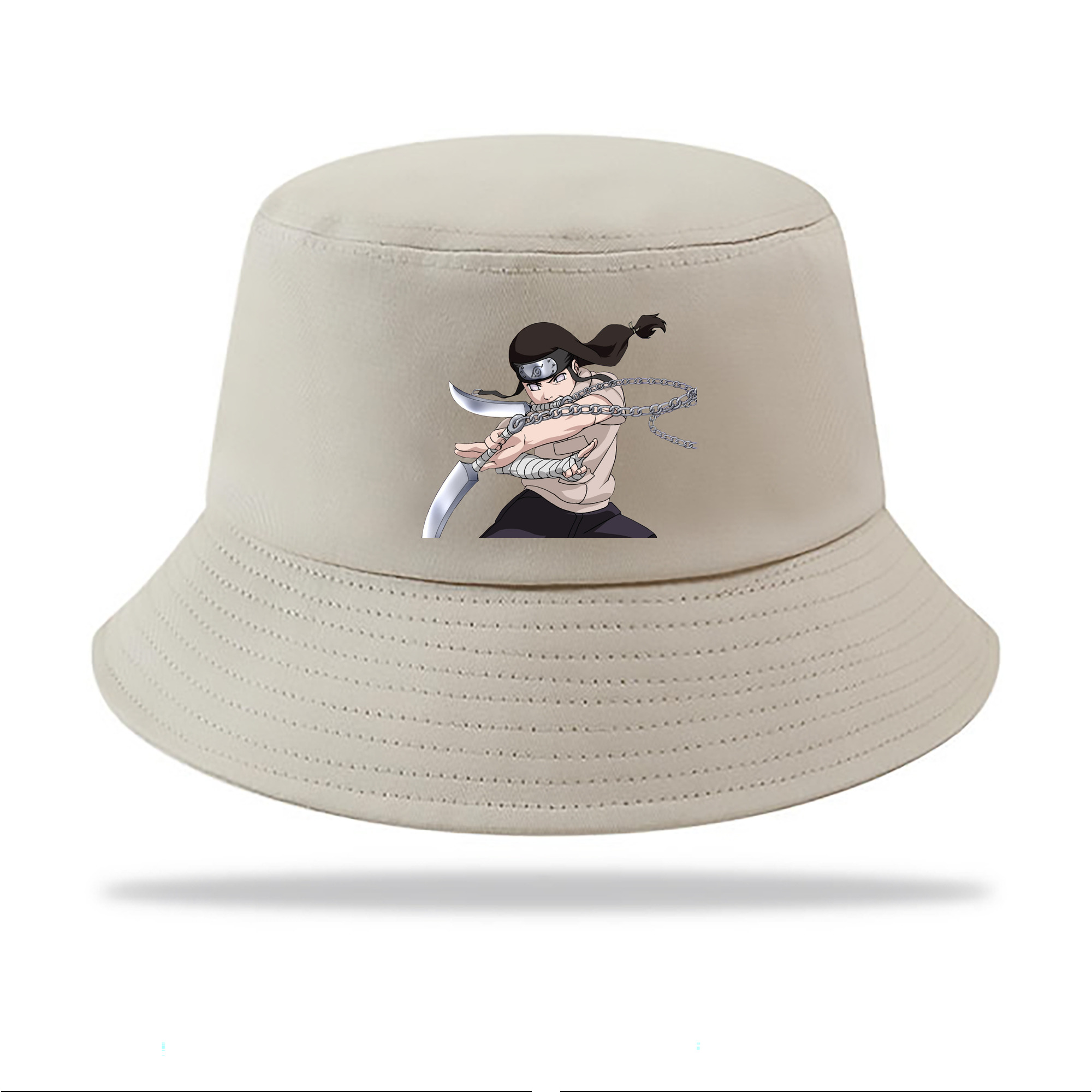 （画像用） NARUTO -ナルト- 日向ネジ Hyūga Neji アウトドア日除けバケットハット